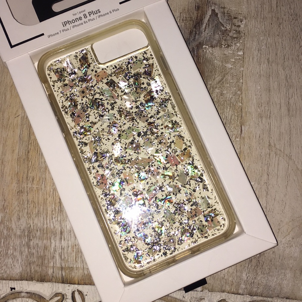 iPhone 8 Plus Mother of Pearl phone case - Picture 3 of 8